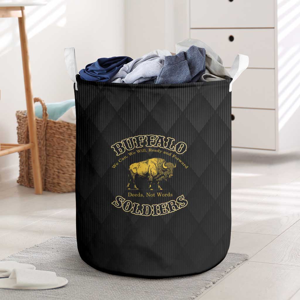 Buffalo Soldiers Laundry Basket We Can We Will Ready and Forward