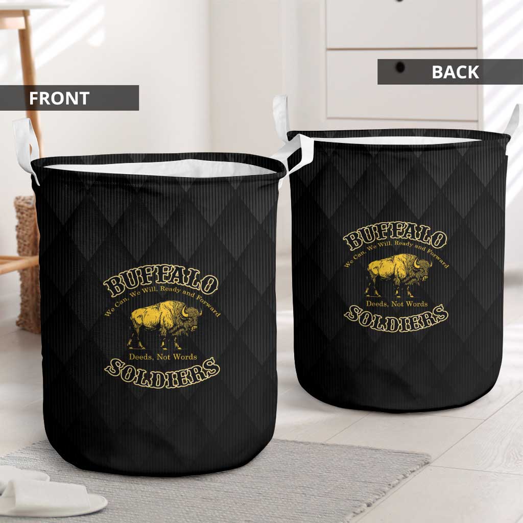 Buffalo Soldiers Laundry Basket We Can We Will Ready and Forward
