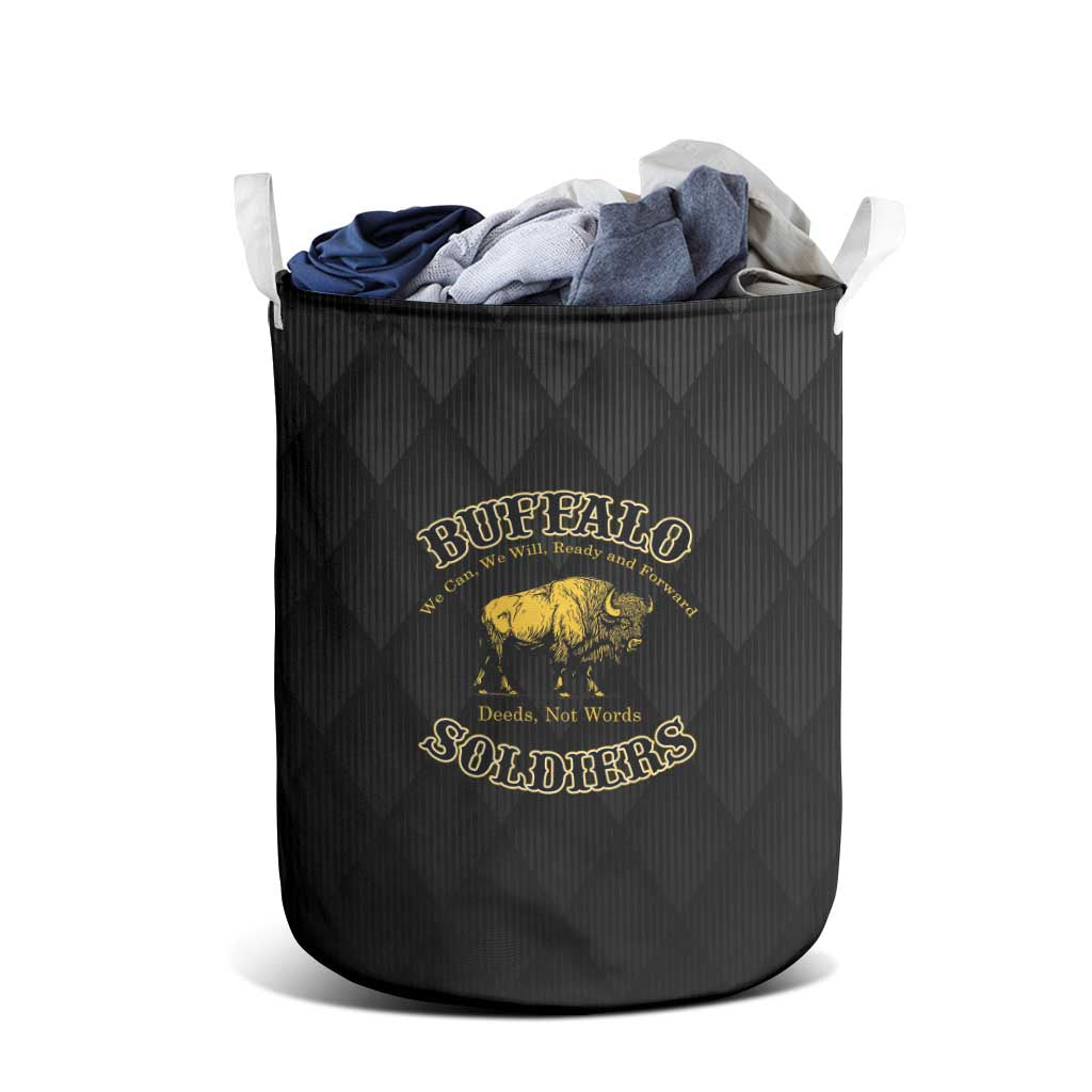 Buffalo Soldiers Laundry Basket We Can We Will Ready and Forward