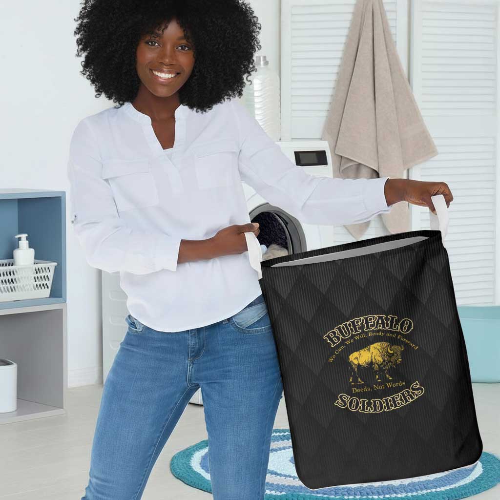 Buffalo Soldiers Laundry Basket We Can We Will Ready and Forward