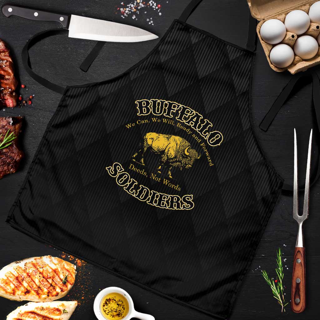 Buffalo Soldiers Apron We Can We Will Ready and Forward