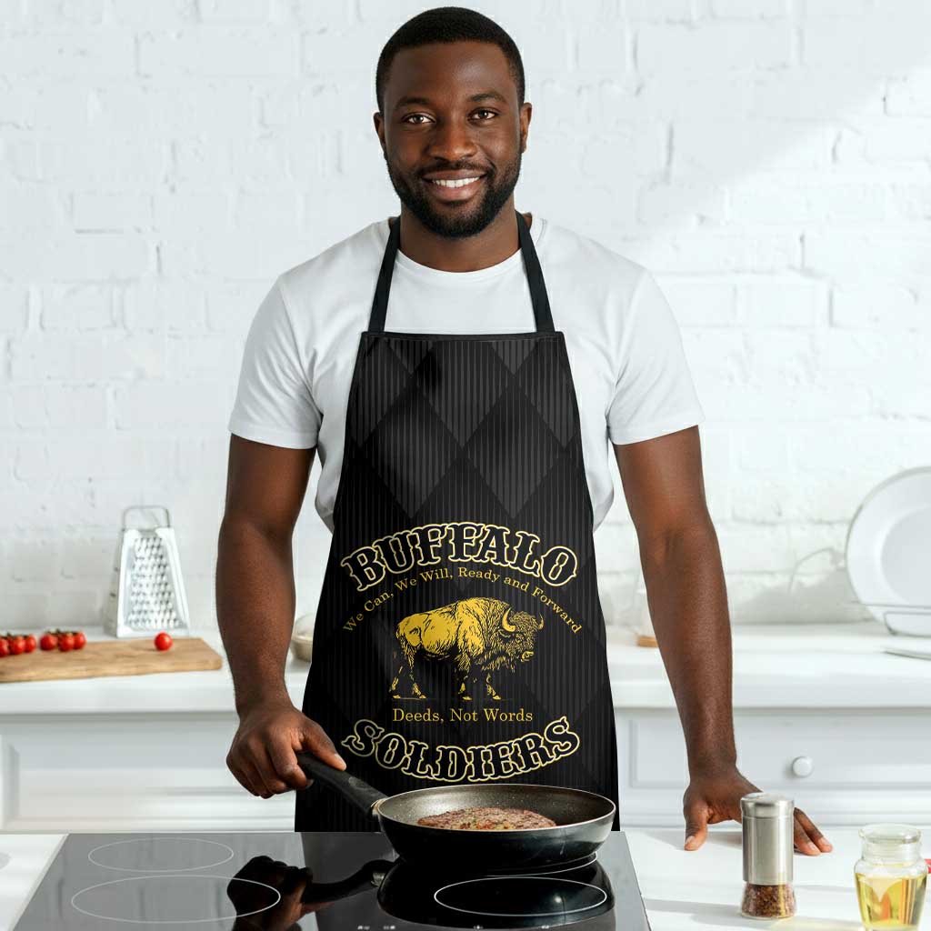 Buffalo Soldiers Apron We Can We Will Ready and Forward