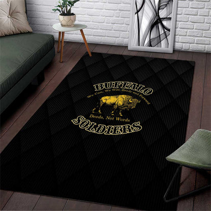 Buffalo Soldiers Area Rug We Can We Will Ready and Forward