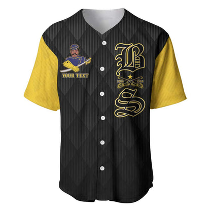 Personalized Buffalo Soldiers Baseball Jersey We Can We Will Ready and Forward