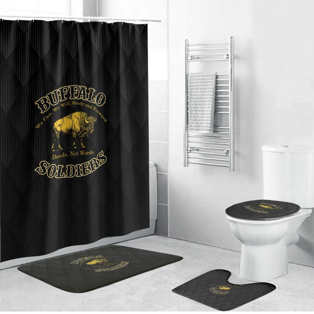 Buffalo Soldiers Bathroom Set We Can We Will Ready and Forward