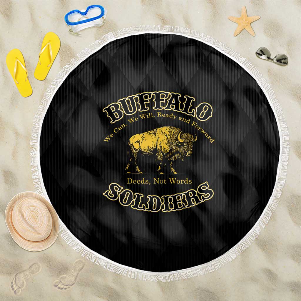 Buffalo Soldiers Beach Blanket We Can We Will Ready and Forward