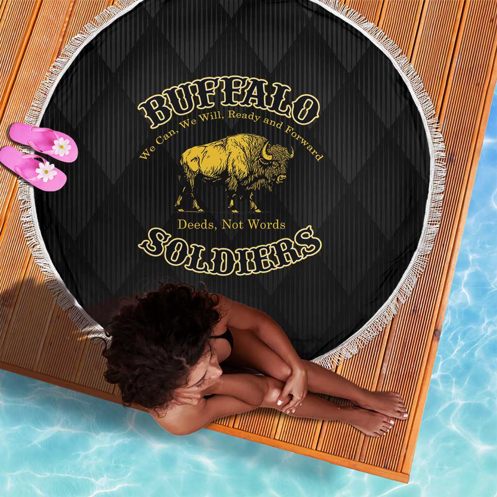 Buffalo Soldiers Beach Blanket We Can We Will Ready and Forward
