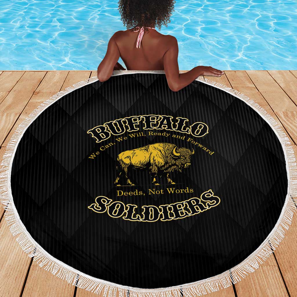 Buffalo Soldiers Beach Blanket We Can We Will Ready and Forward