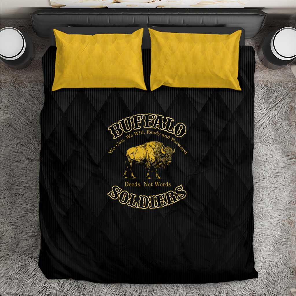 Buffalo Soldiers Bedding Set We Can We Will Ready and Forward