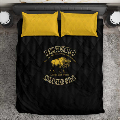 Buffalo Soldiers Bedding Set We Can We Will Ready and Forward