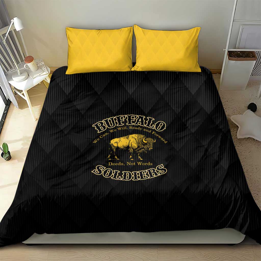 Buffalo Soldiers Bedding Set We Can We Will Ready and Forward