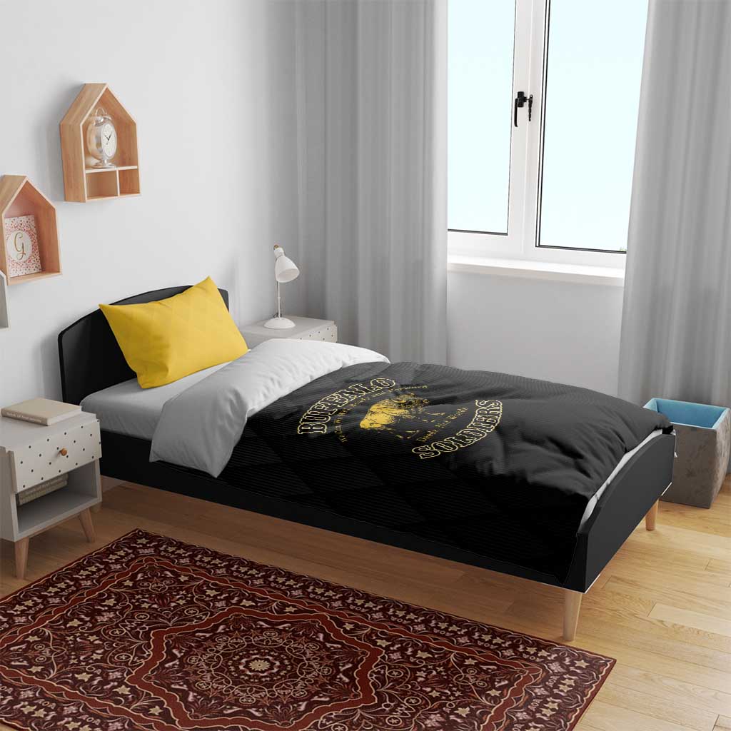 Buffalo Soldiers Bedding Set We Can We Will Ready and Forward