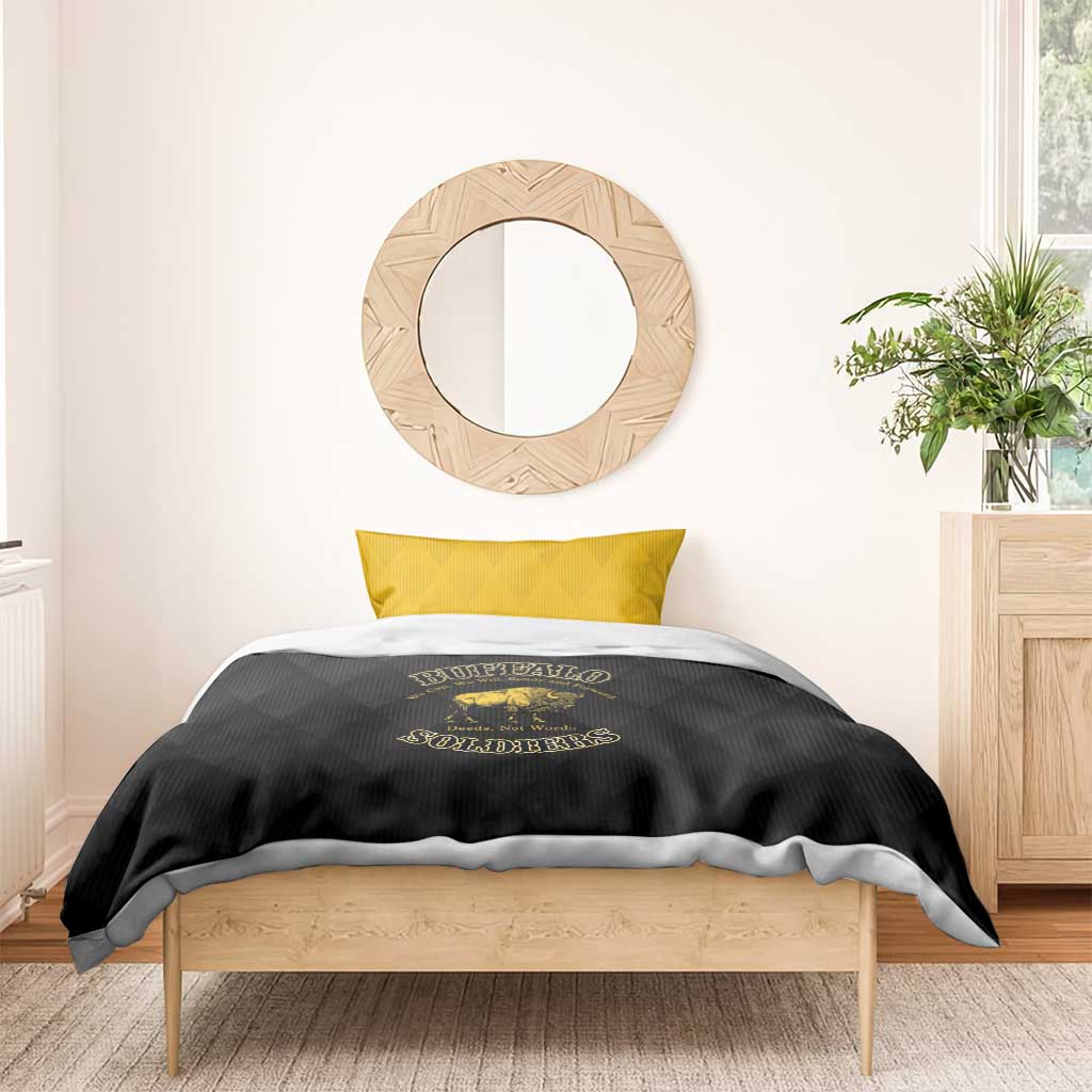 Buffalo Soldiers Bedding Set We Can We Will Ready and Forward