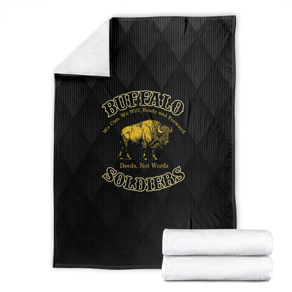 Buffalo Soldiers Blanket We Can We Will Ready and Forward
