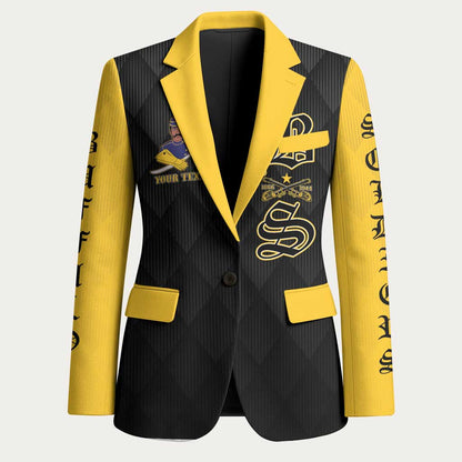 Personalized Buffalo Soldiers Blazer We Can We Will Ready and Forward