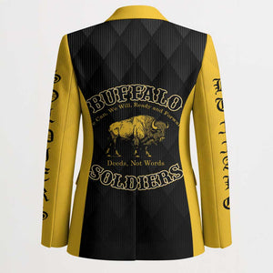 Personalized Buffalo Soldiers Blazer We Can We Will Ready and Forward