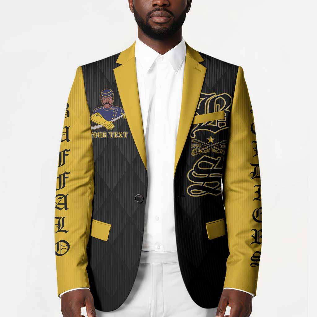 Personalized Buffalo Soldiers Blazer We Can We Will Ready and Forward