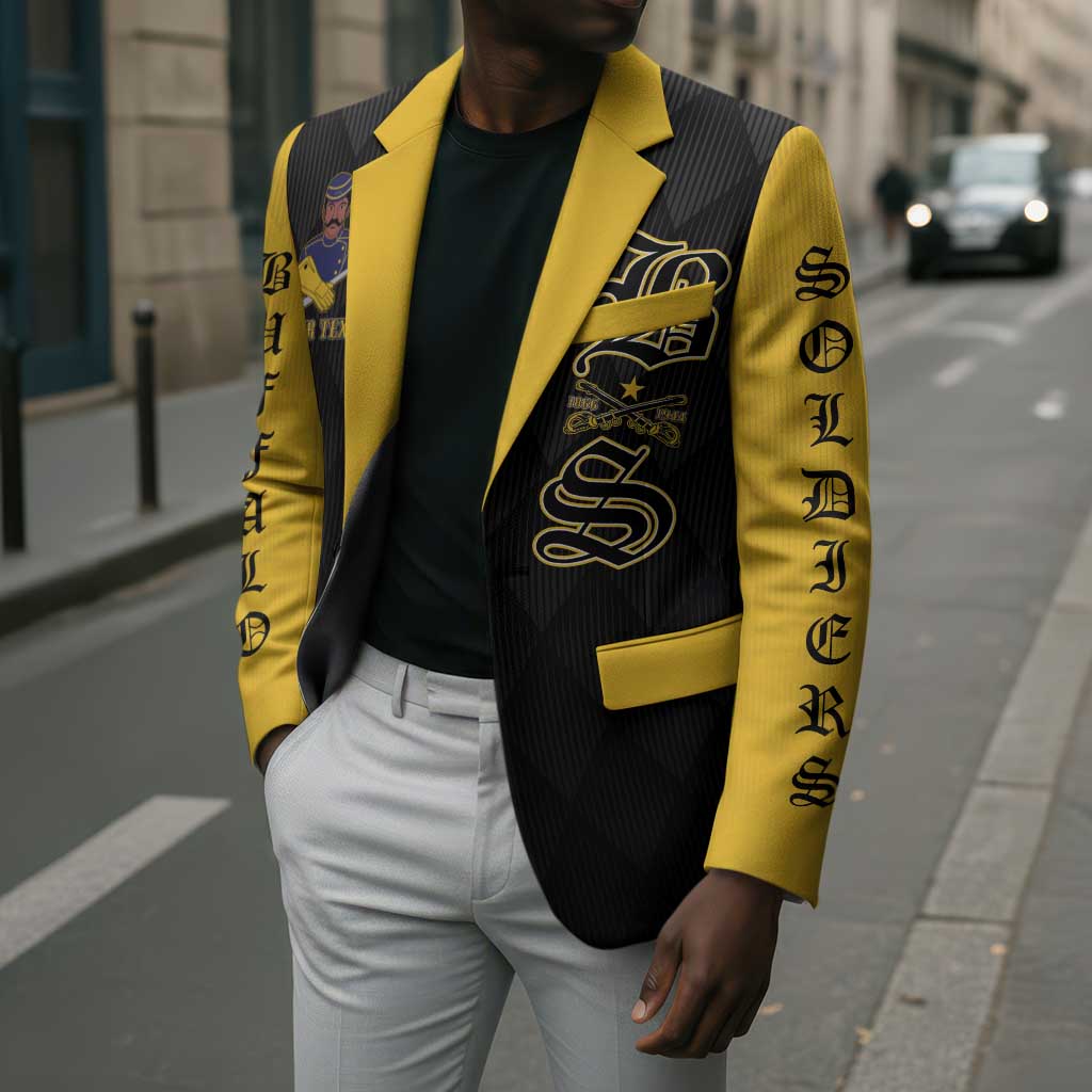 Personalized Buffalo Soldiers Blazer We Can We Will Ready and Forward