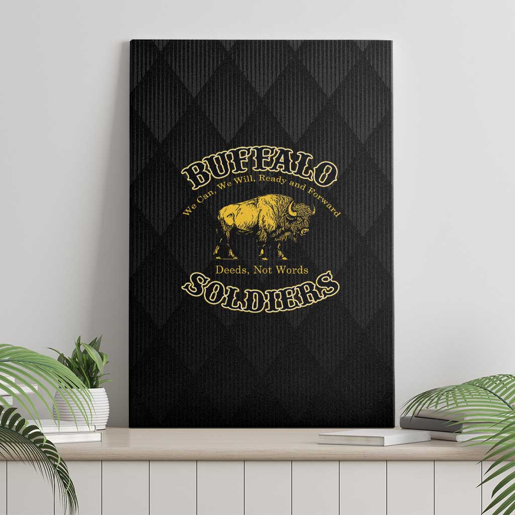 Buffalo Soldiers Canvas Wall Art We Can We Will Ready and Forward