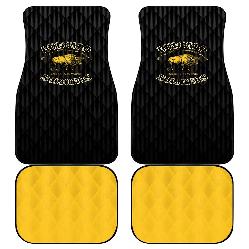Buffalo Soldiers Car Mats We Can We Will Ready and Forward