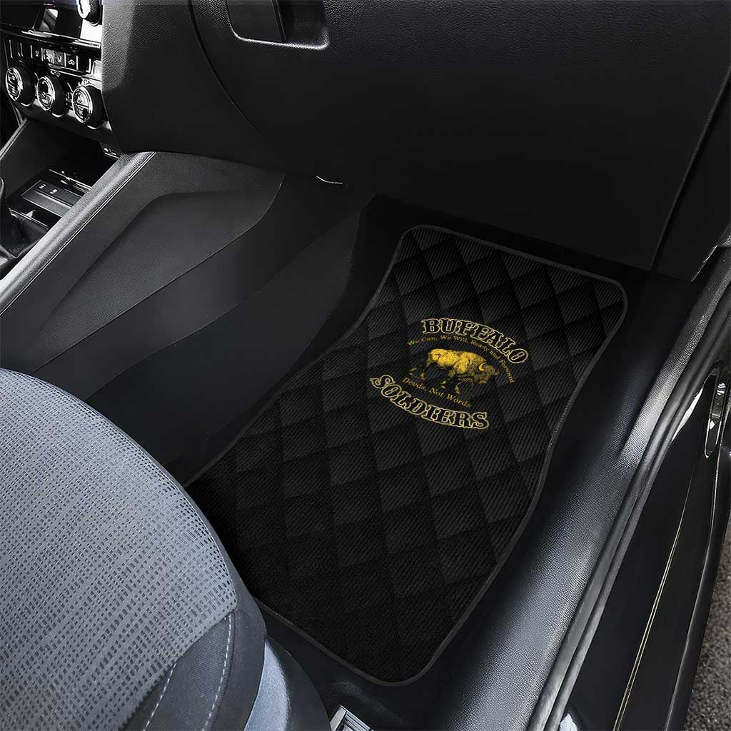 Buffalo Soldiers Car Mats We Can We Will Ready and Forward