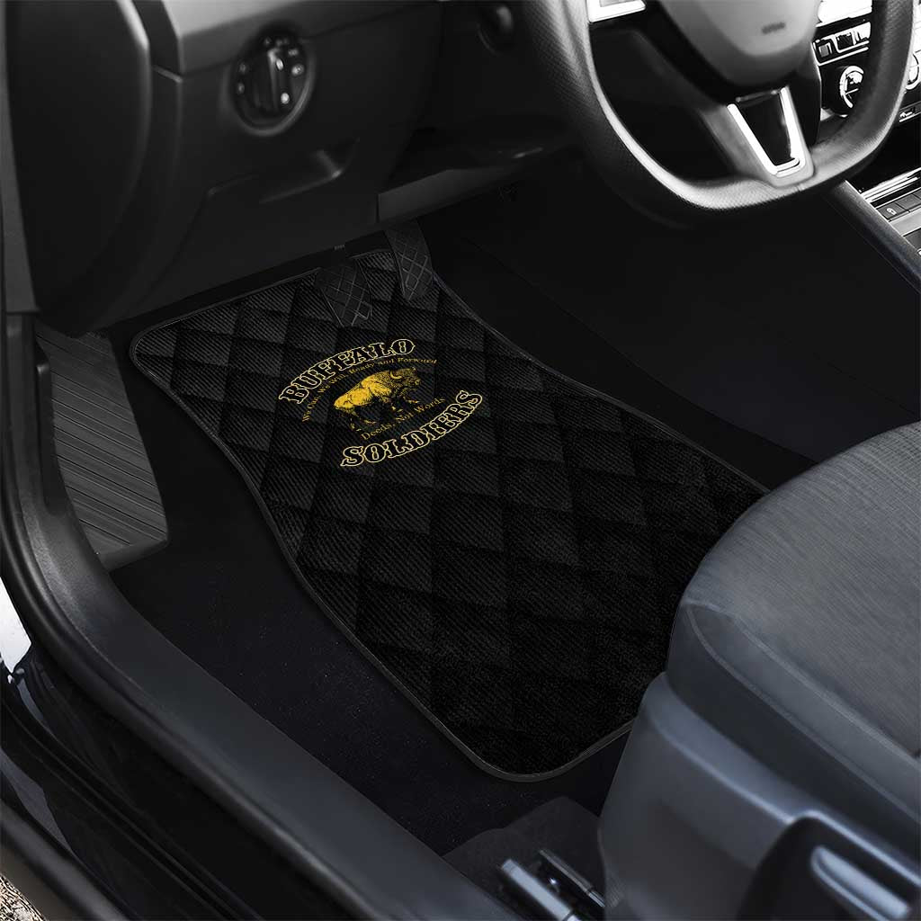 Buffalo Soldiers Car Mats We Can We Will Ready and Forward