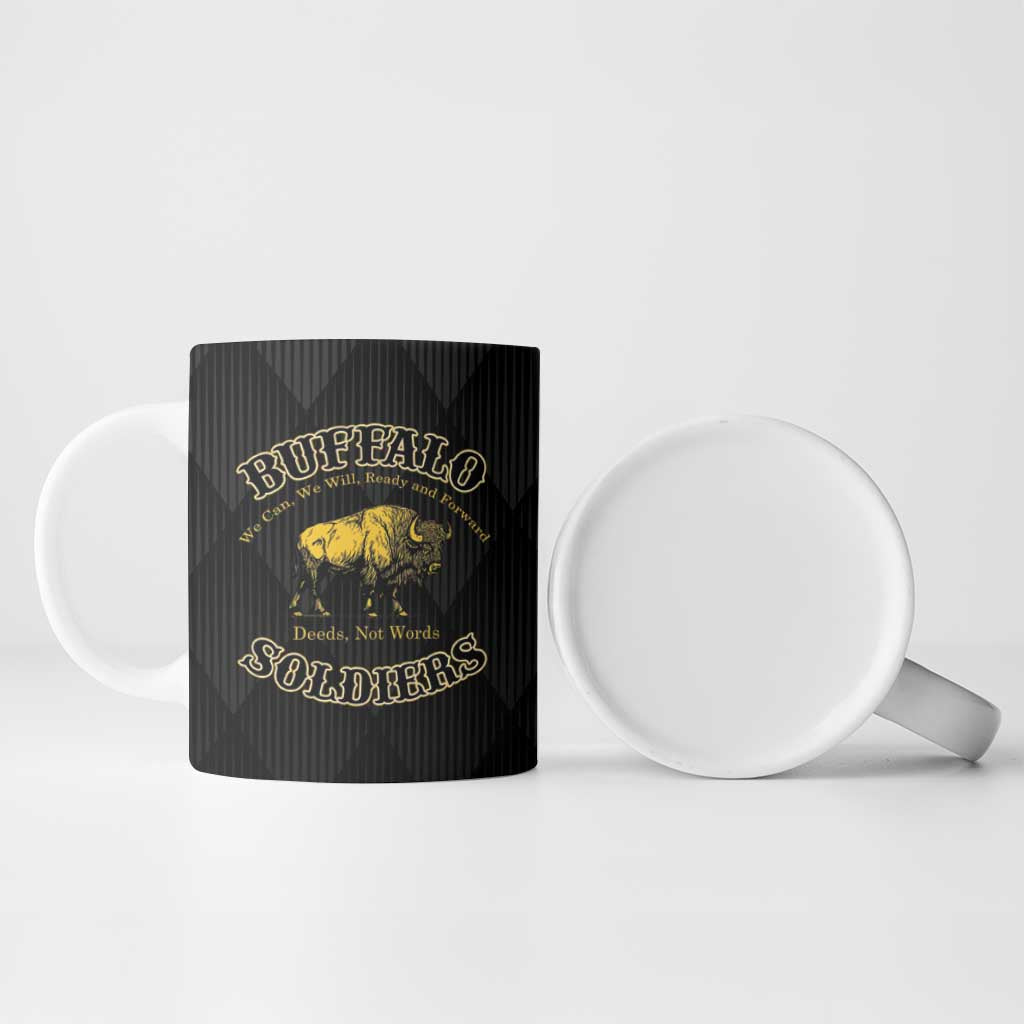 Buffalo Soldiers Ceramic Mug We Can We Will Ready and Forward