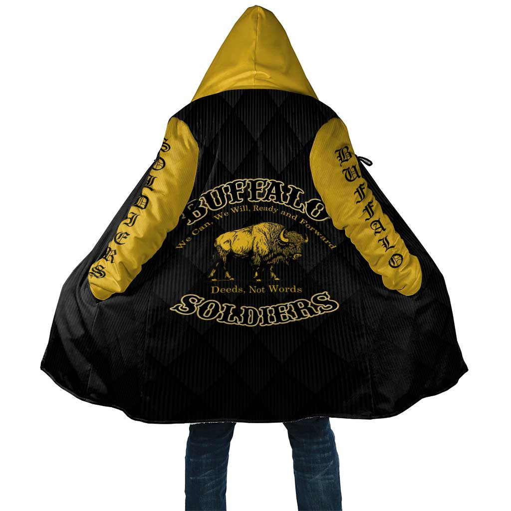 Personalized Buffalo Soldiers Cloak We Can We Will Ready and Forward