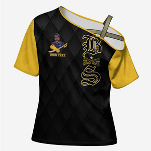 Personalized Buffalo Soldiers Cross Shoulder Shirt We Can We Will Ready and Forward