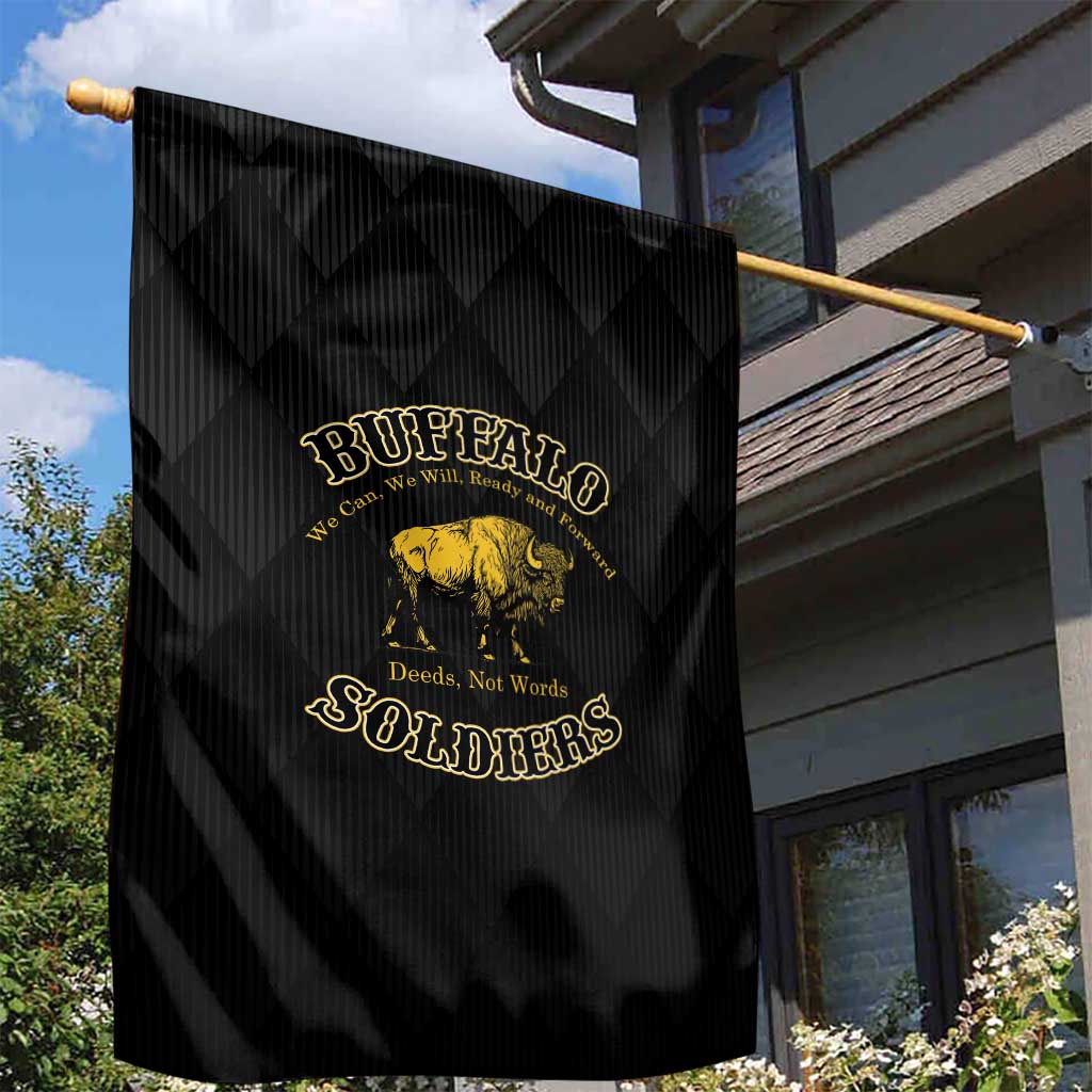 Buffalo Soldiers Garden Flag We Can We Will Ready and Forward