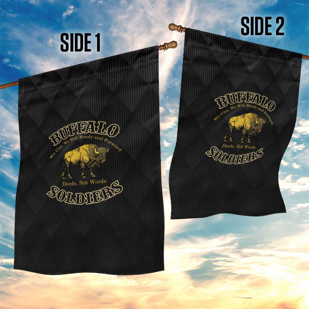 Buffalo Soldiers Garden Flag We Can We Will Ready and Forward