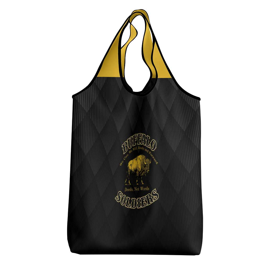 Buffalo Soldiers Grocery Bag We Can We Will Ready and Forward