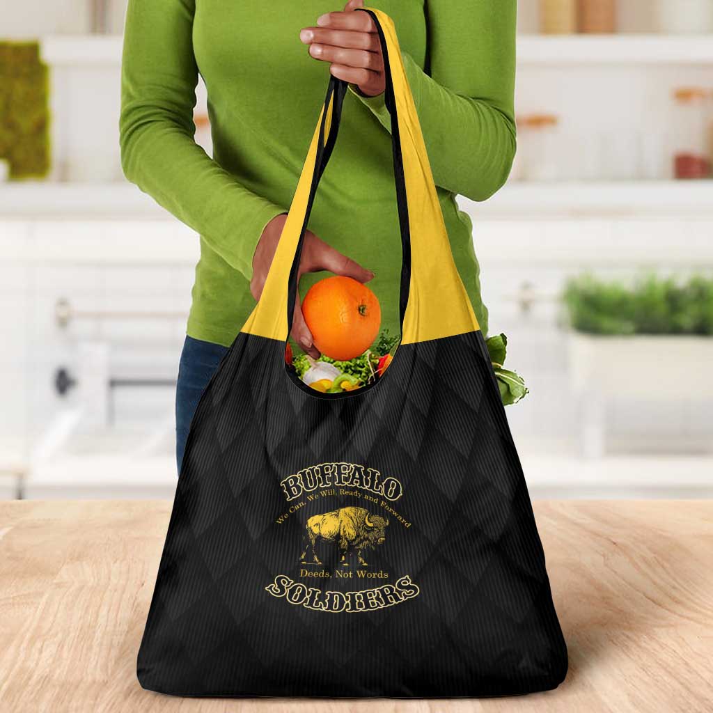 Buffalo Soldiers Grocery Bag We Can We Will Ready and Forward