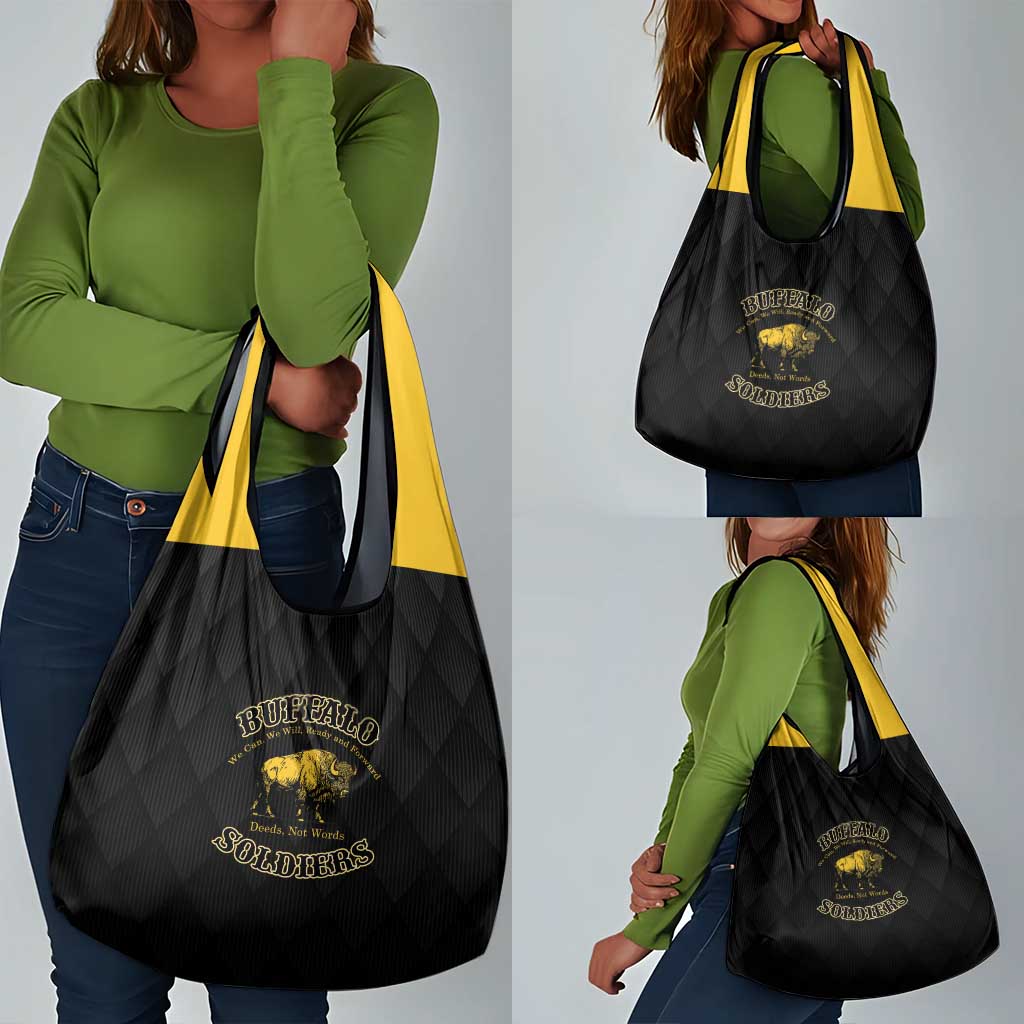 Buffalo Soldiers Grocery Bag We Can We Will Ready and Forward