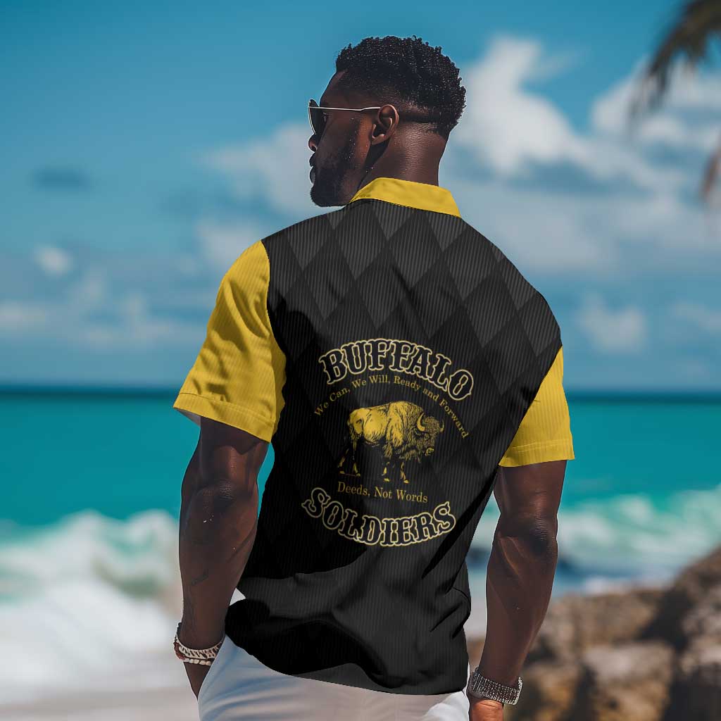 Personalized Buffalo Soldiers Hawaiian Shirt We Can We Will Ready and Forward