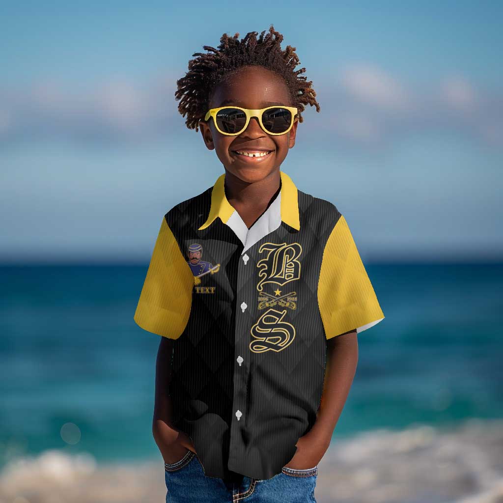 Personalized Buffalo Soldiers Kid Hawaiian Shirt We Can We Will Ready and Forward