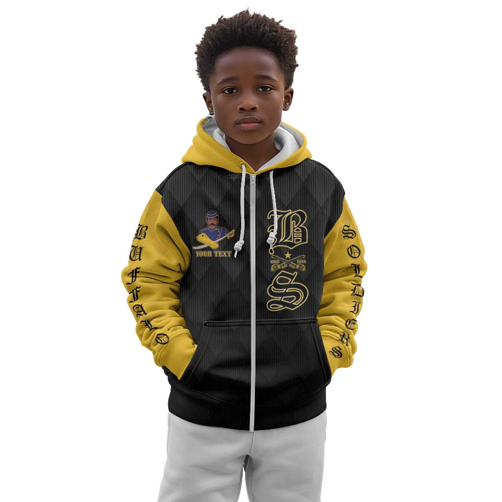 Personalized Buffalo Soldiers Kid Hoodie We Can We Will Ready and Forward