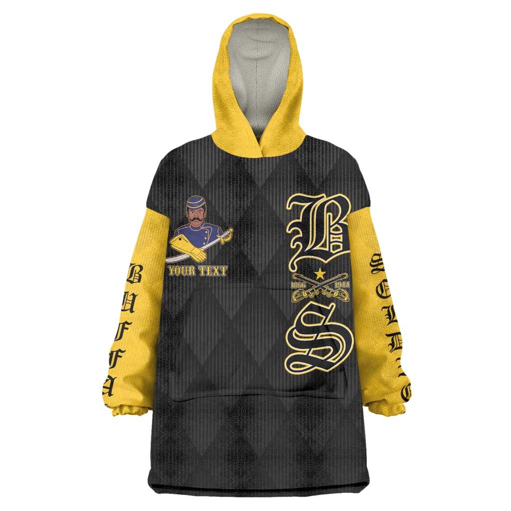 Personalized Buffalo Soldiers Kid Wearable Blanket Hoodie We Can We Will Ready and Forward