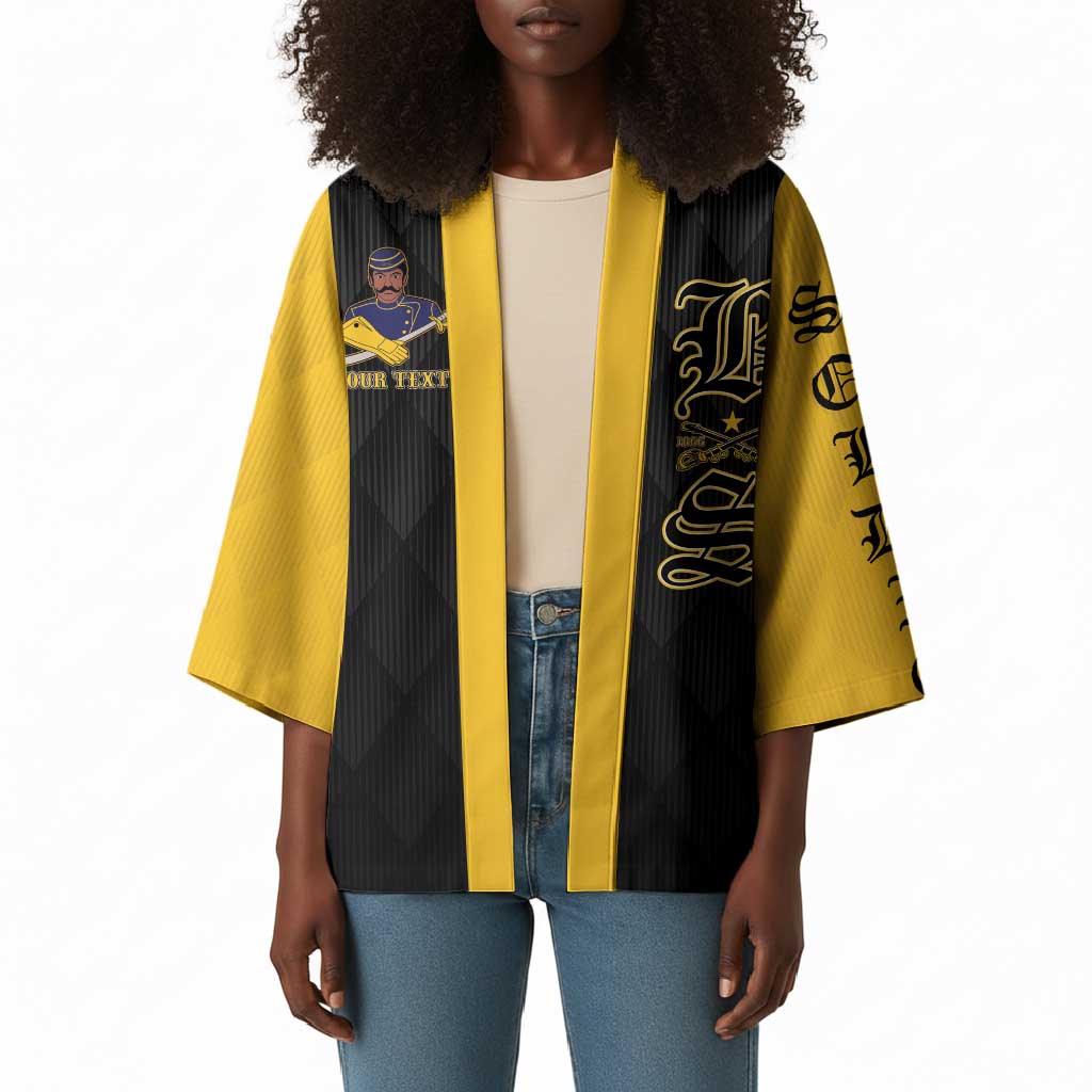 Personalized Buffalo Soldiers Kimono We Can We Will Ready and Forward