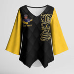 Personalized Buffalo Soldiers Kimono Sleeve Blouse We Can We Will Ready and Forward