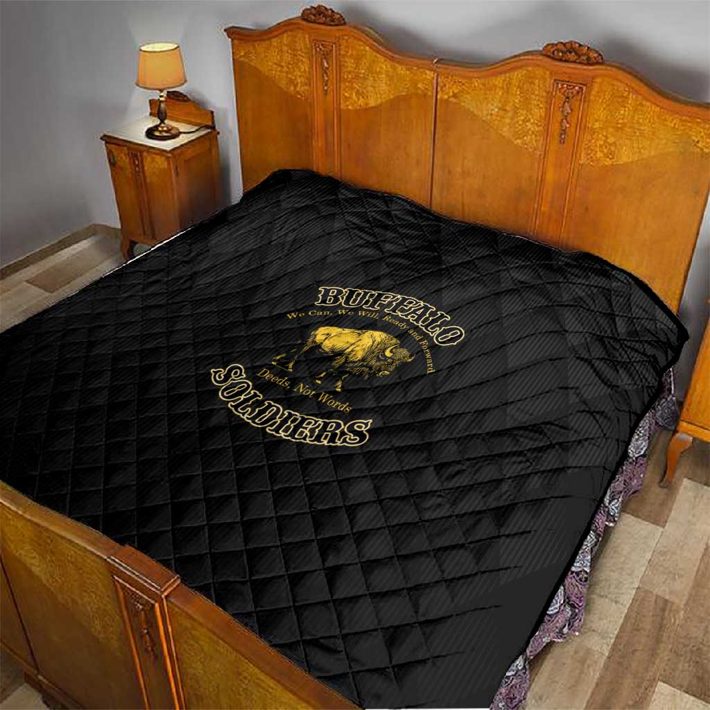 Buffalo Soldiers Quilt We Can We Will Ready and Forward