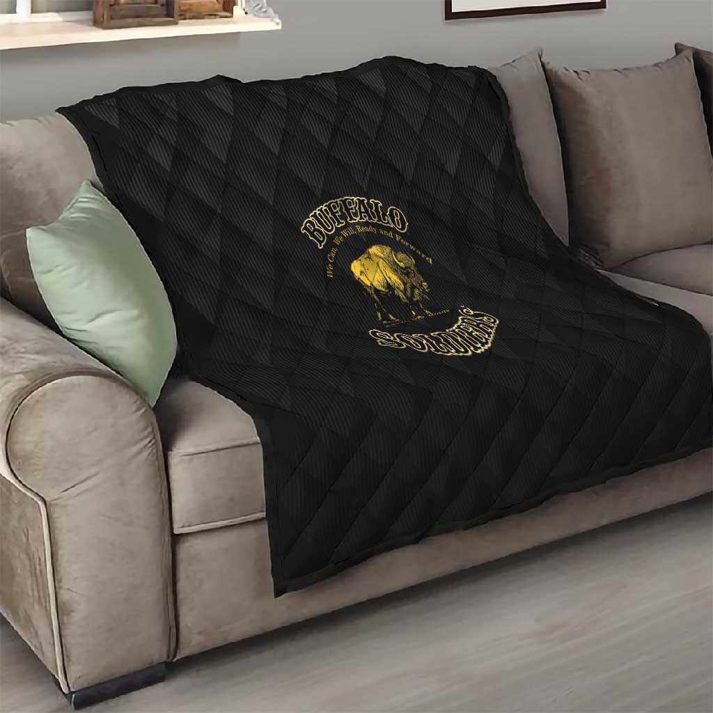 Buffalo Soldiers Quilt We Can We Will Ready and Forward