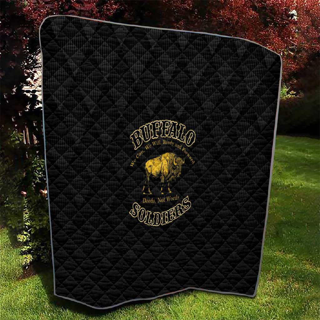 Buffalo Soldiers Quilt We Can We Will Ready and Forward