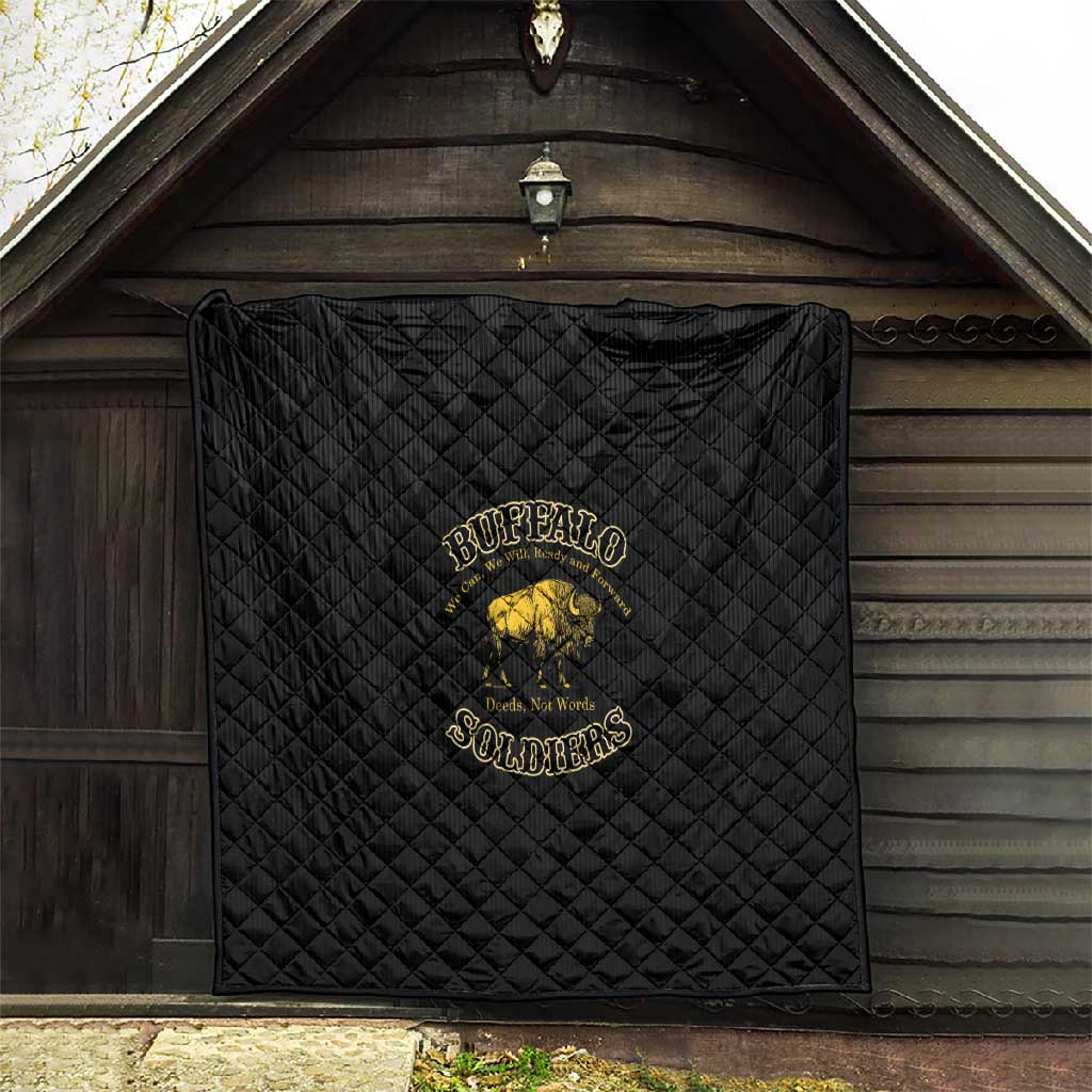 Buffalo Soldiers Quilt We Can We Will Ready and Forward