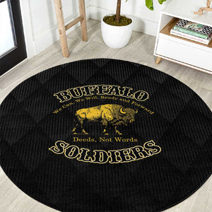 Buffalo Soldiers Round Carpet We Can We Will Ready and Forward