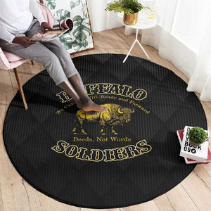 Buffalo Soldiers Round Carpet We Can We Will Ready and Forward