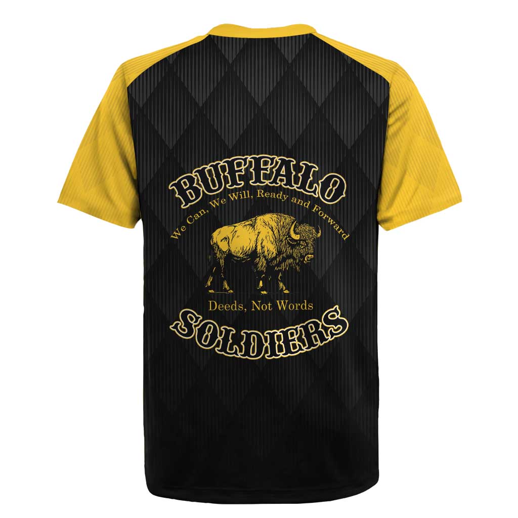 Personalized Buffalo Soldiers Rugby Jersey We Can We Will Ready and Forward