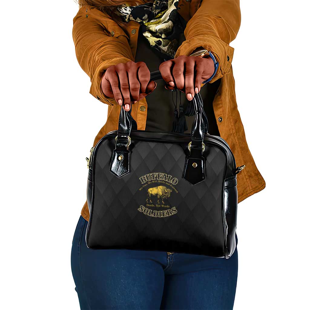 Buffalo Soldiers Shoulder Handbag We Can We Will Ready and Forward