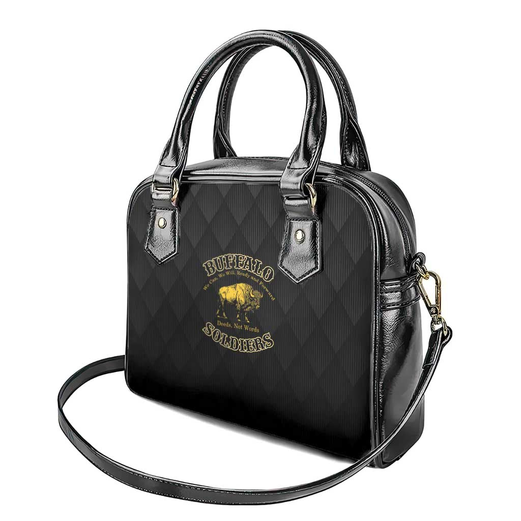Buffalo Soldiers Shoulder Handbag We Can We Will Ready and Forward