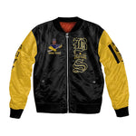Personalized Buffalo Soldiers Sleeve Zip Bomber Jacket We Can We Will Ready and Forward